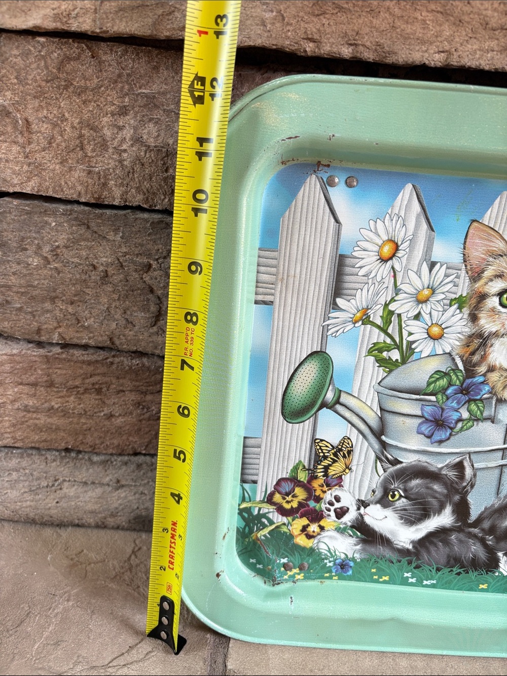 Vintage 1980s Ross Avidon cat metal lap tray - Picture 11 of 11